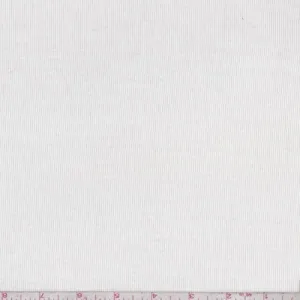 7/8 YD PC-Ivory Modal Micro Rib Jersey Knit Fabric