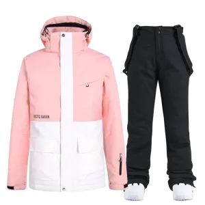 ARCTIC QUEEN Unisex Blizzard Pink Ski Suit - US ONLY