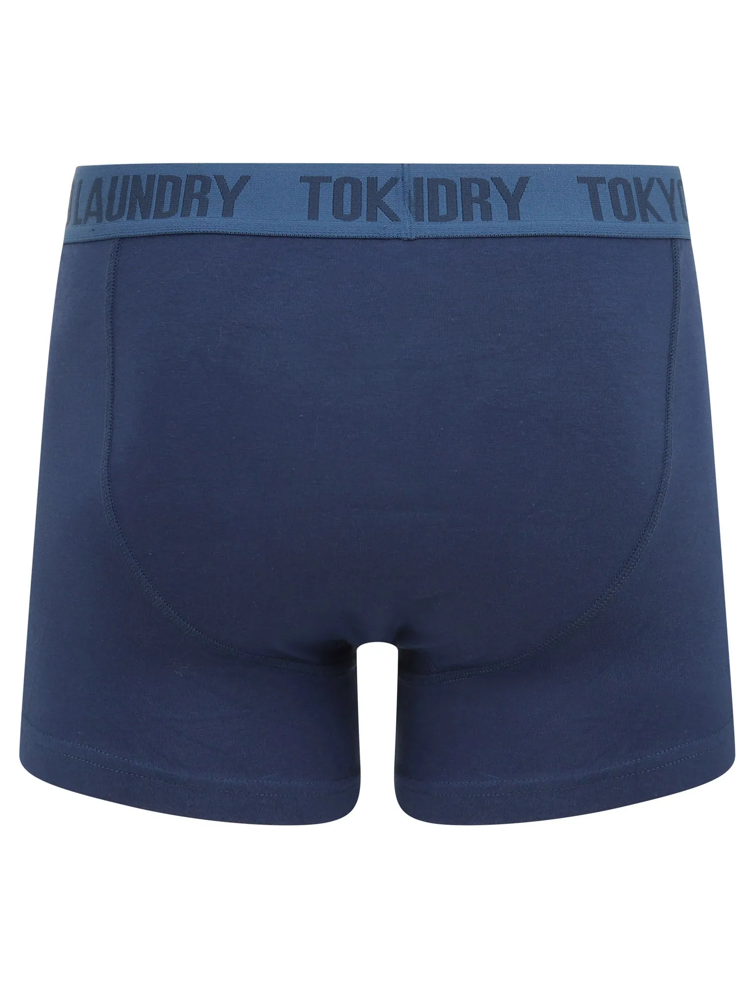 Arley (2 Pack) Striped Boxer Shorts Set In Washed Blue / Medieval Blue - Tokyo Laundry