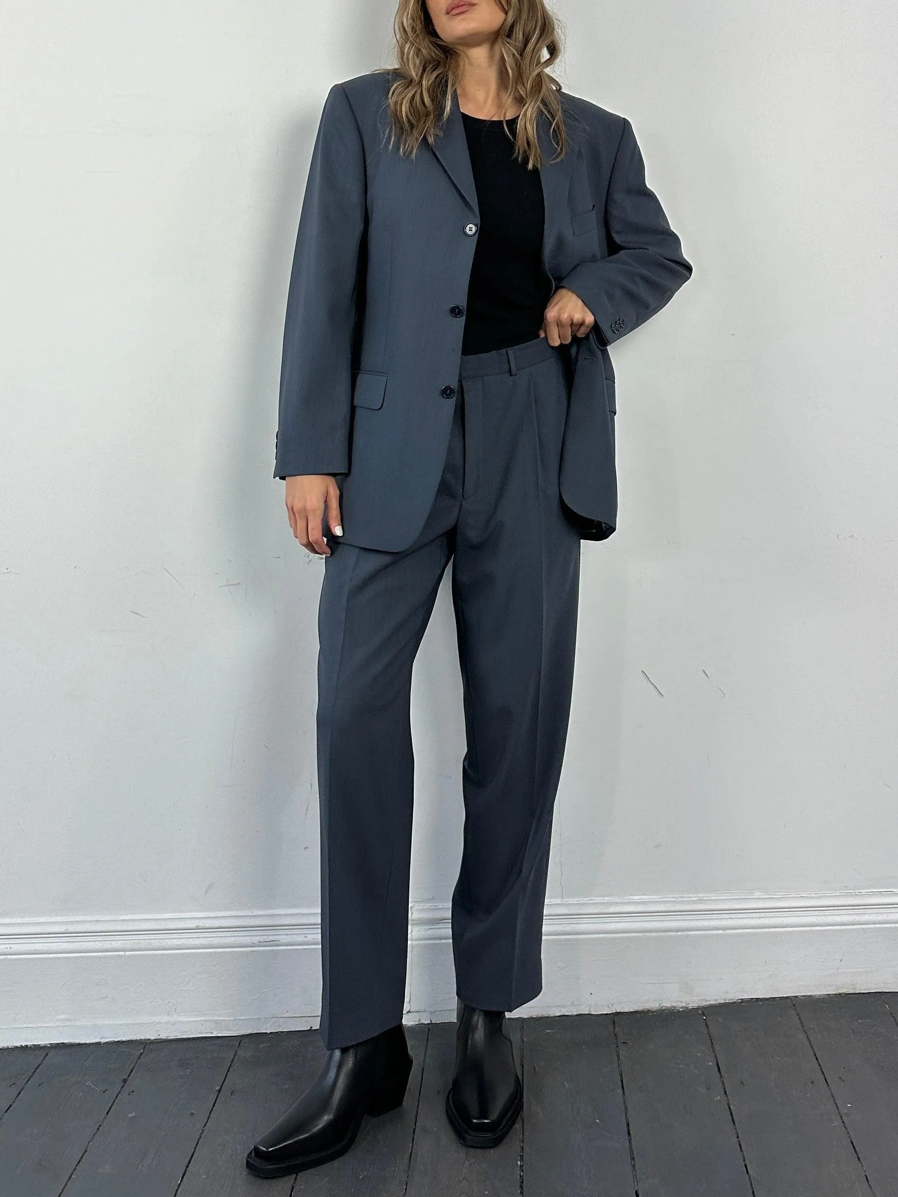 Balmain Pure Wool Single Breasted Suit - 38S/W32