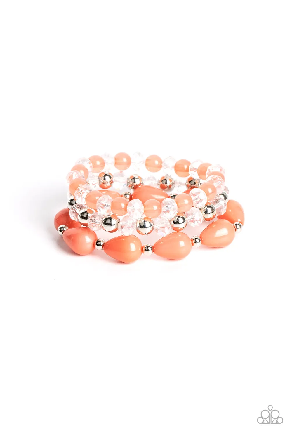 Beachside Brunch - Orange bracelet