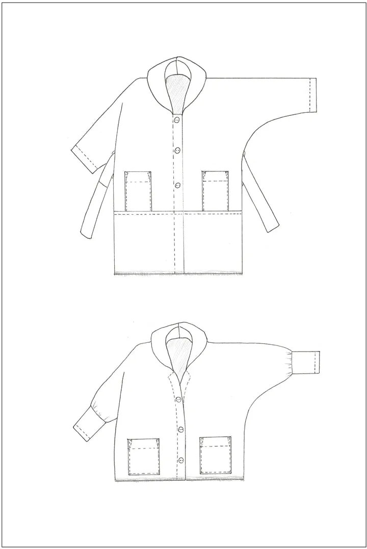 BIRGITTA HELMERSSON ∙ Zero Waste Coat PDF Sewing Pattern