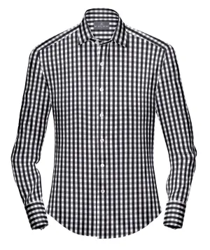 Black Gingham Dress Shirt