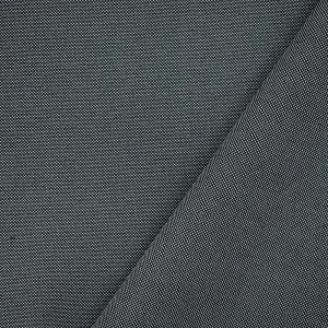 Black-Gray Polyester Wool Dobby Woven Shirting Fabric