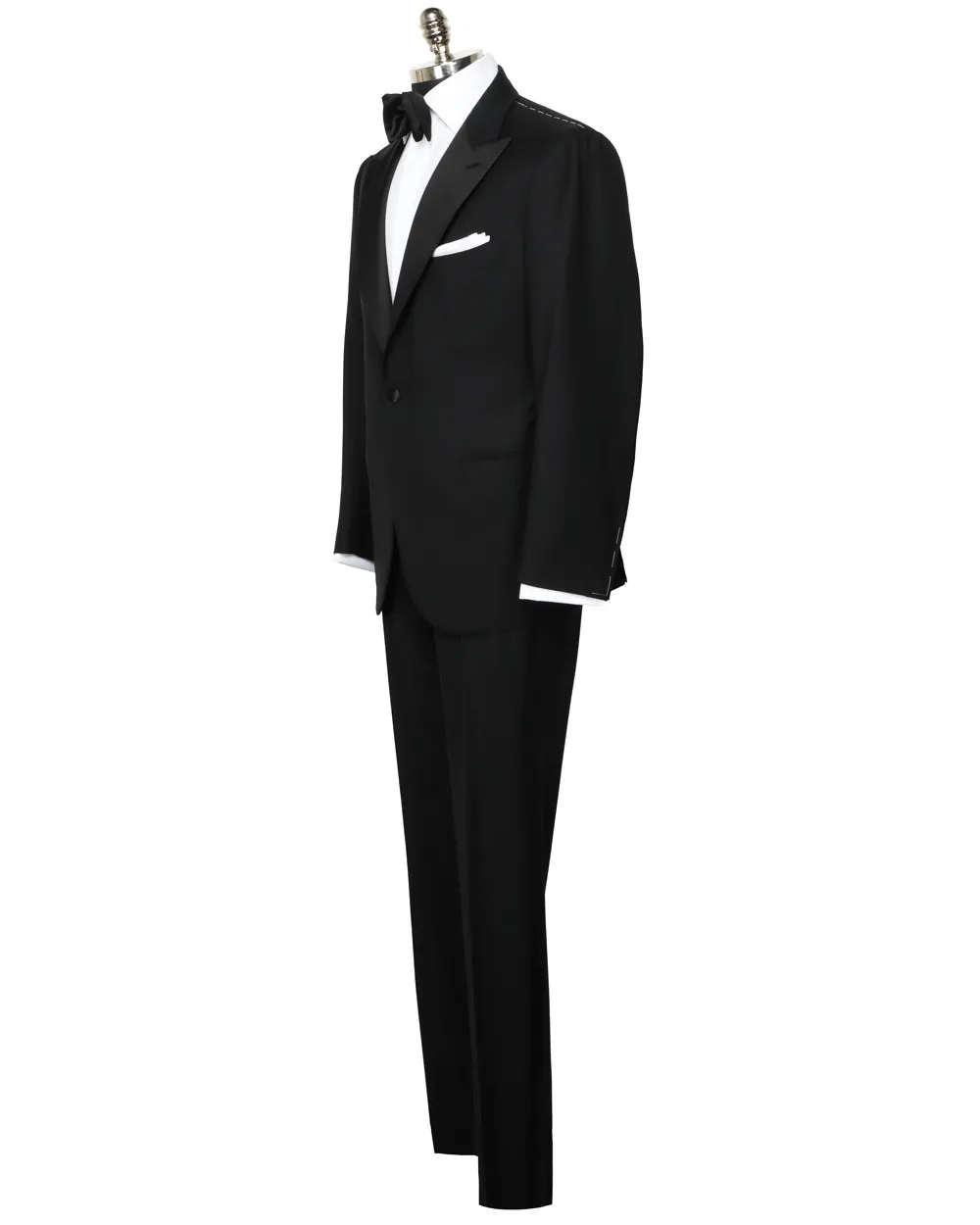 Black Super 150s Wool Tuxedo