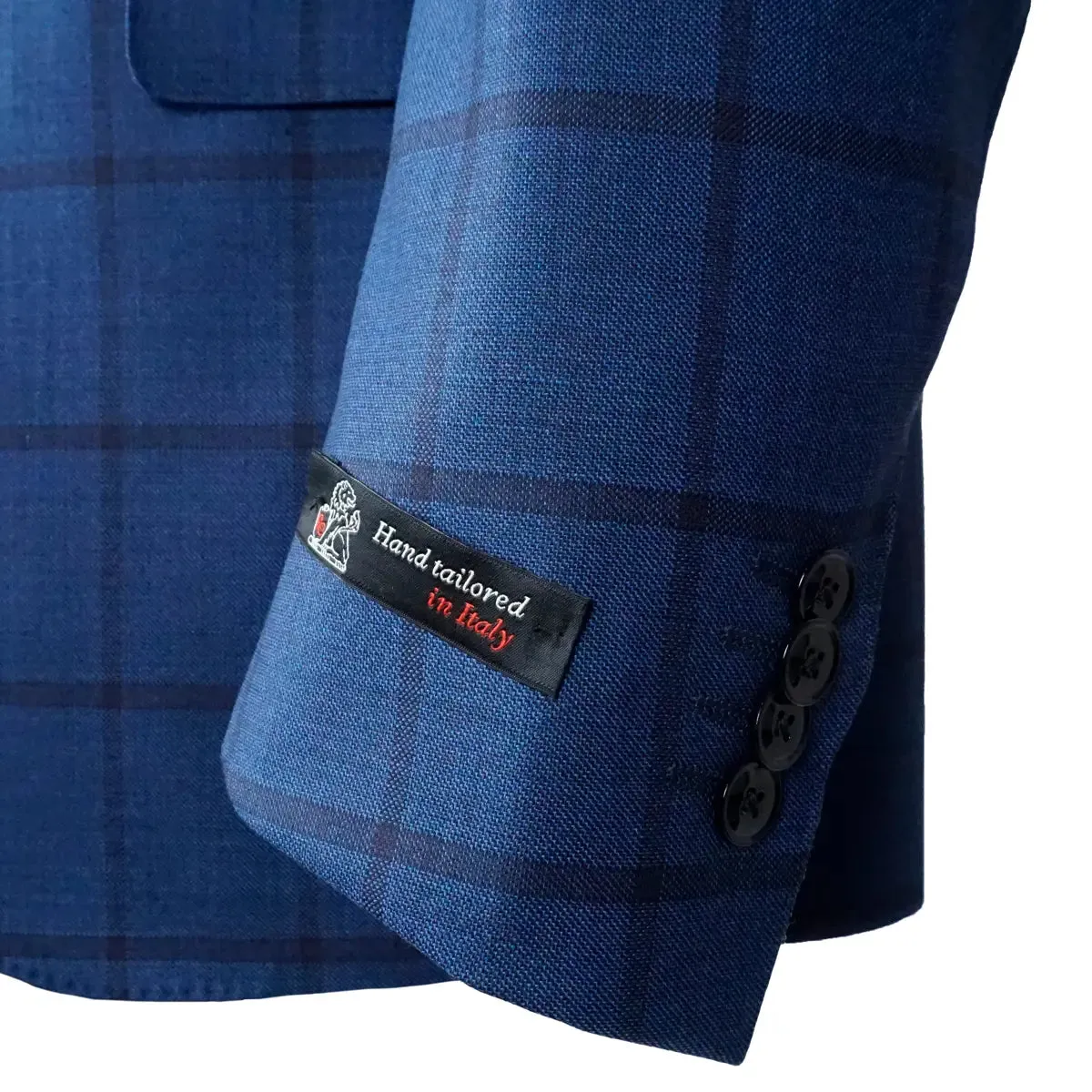 Blue Windowpane Check Super 150’s Virgin Wool Suit