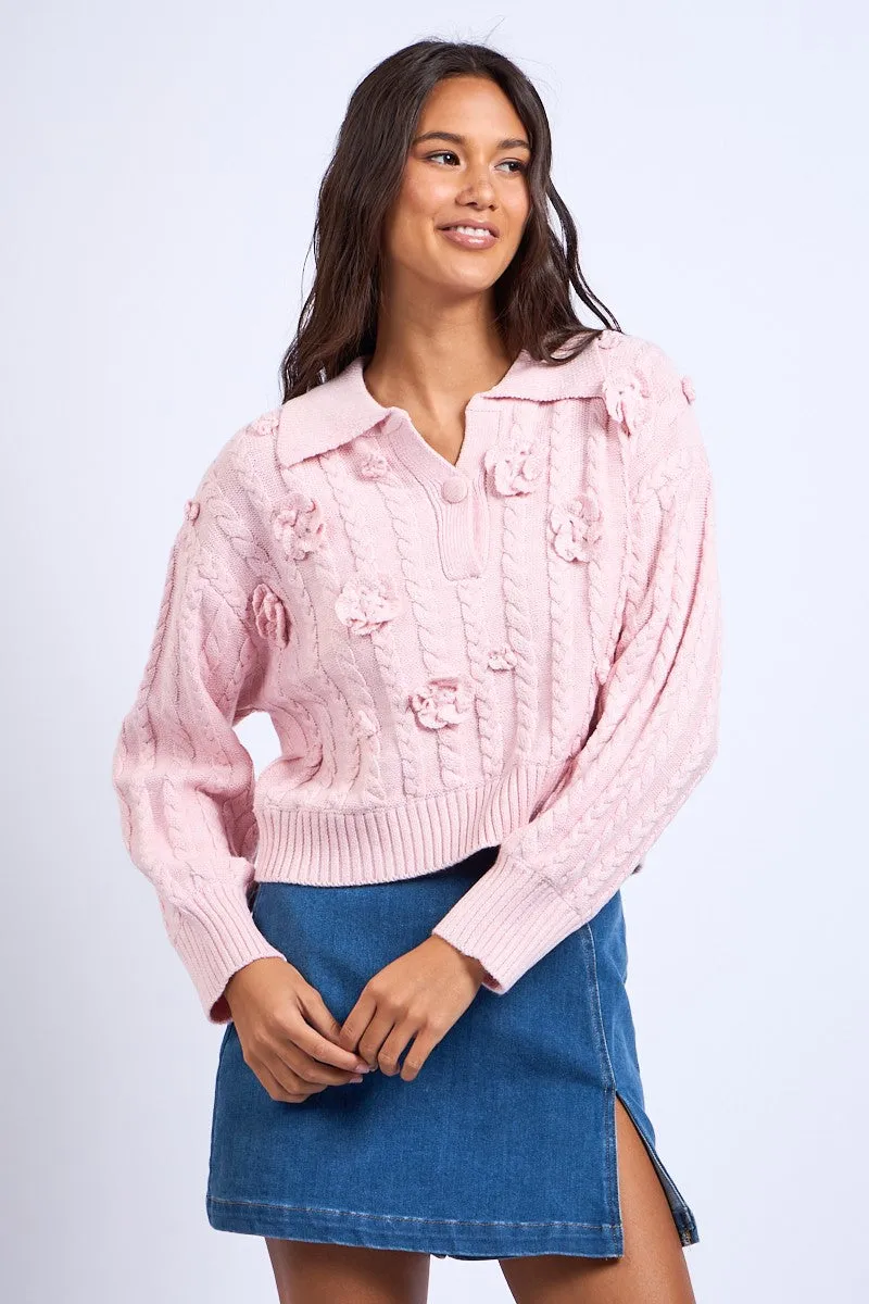 Blush and Bloom Sweater