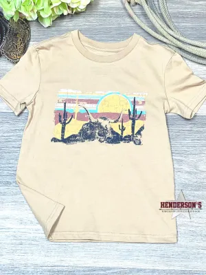 Boy's Steerhead Tee ~ Taupe