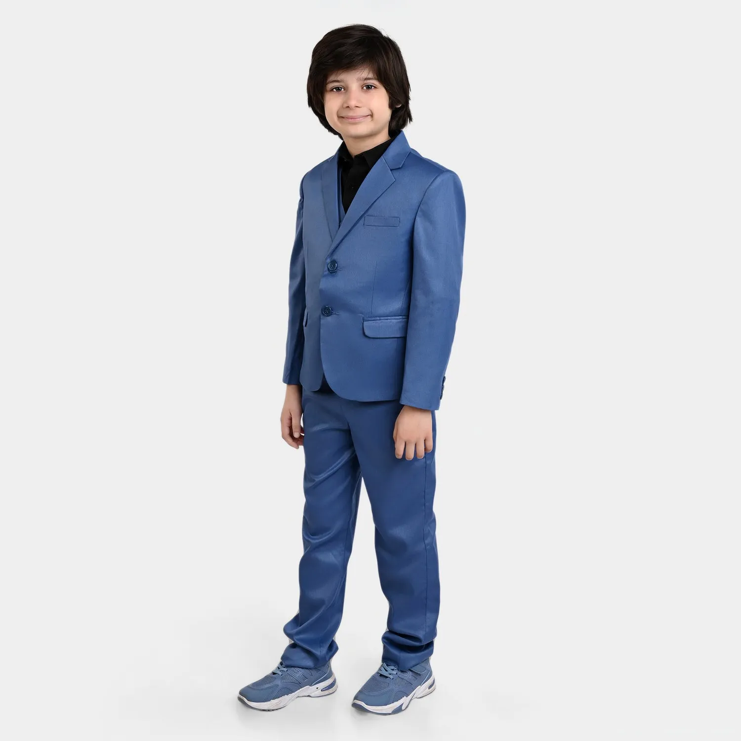 Boys Suit 3Pc W-23-Blue