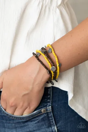 Bracelet WOODnt Count It - Yellow B2120