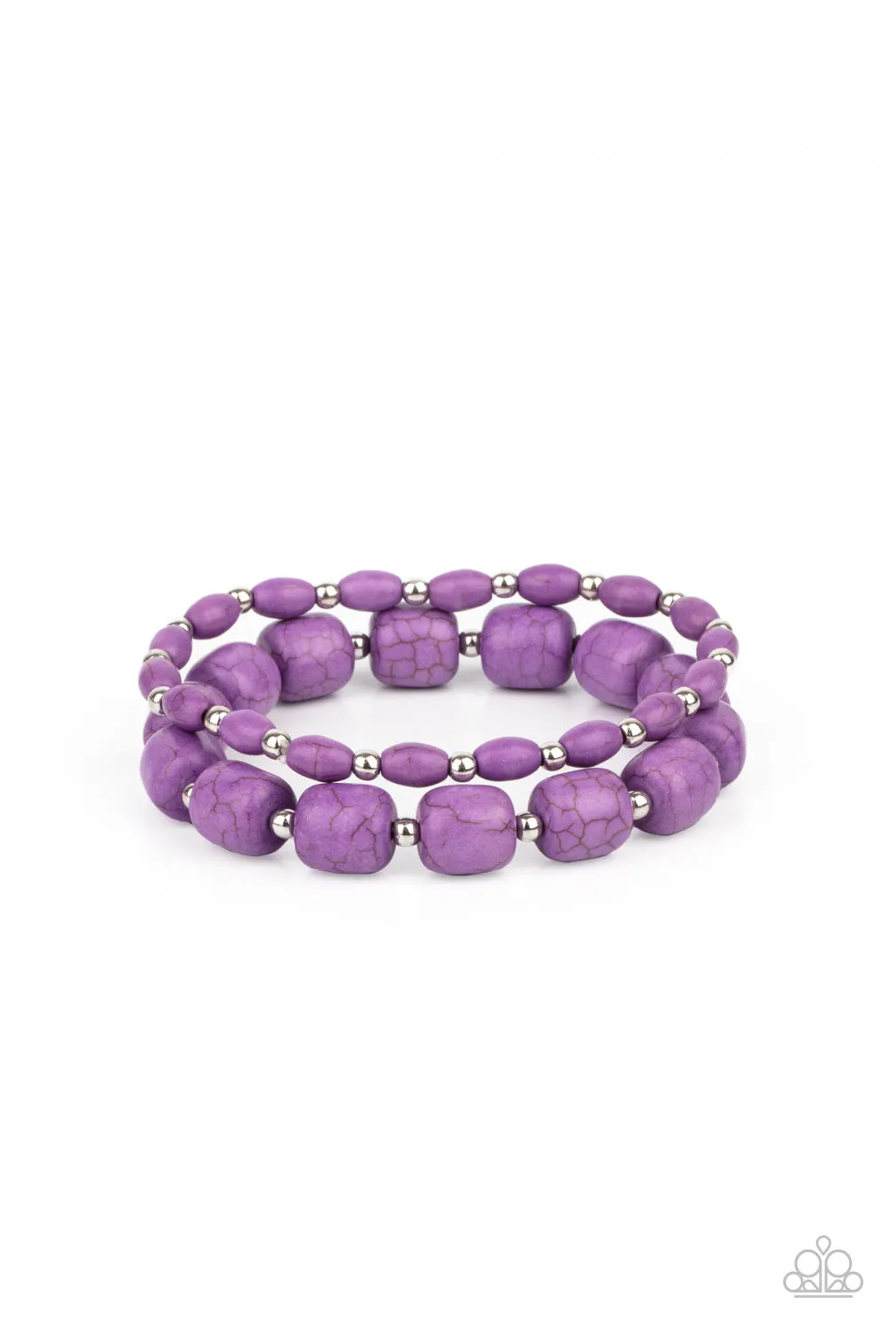 Bracelets Colorfully Country - Purple B88