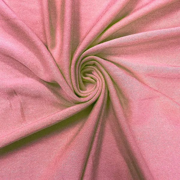 Carnation Pink Solid Rayon Spandex Jersey Knit Fabric