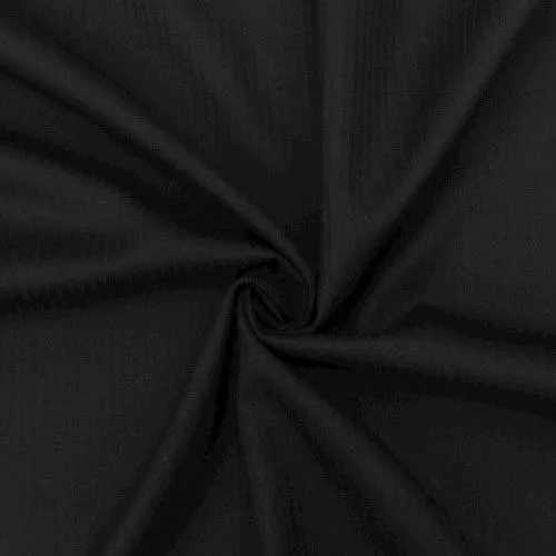 Double Black Striped Tropical Wool Blend Suiting Fabric