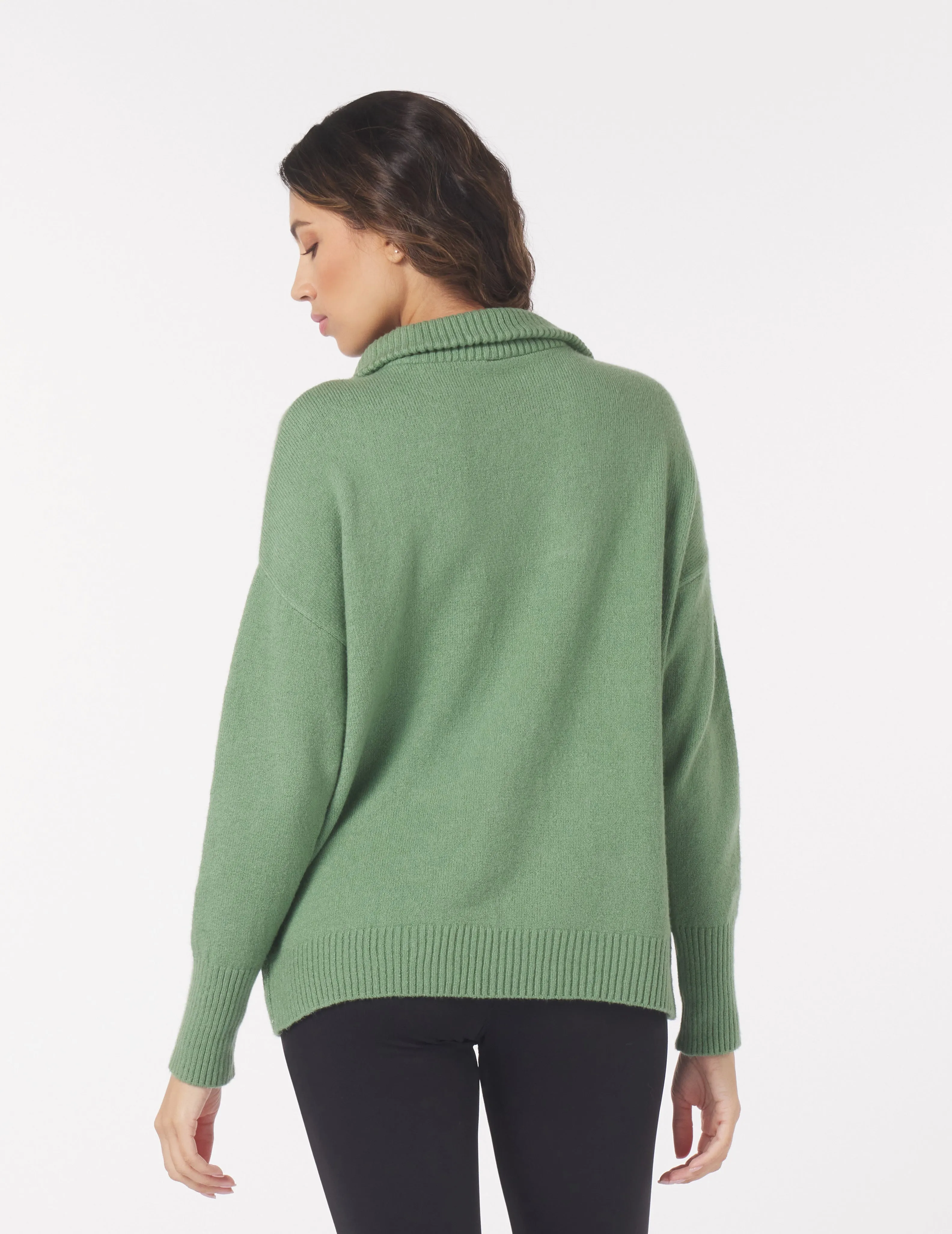 Elevated 1/4 Zip: Sage