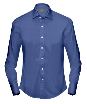 French Blue Dress Shirt for Men