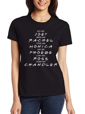 FRIENDS Letter Print Fashion T-shirts