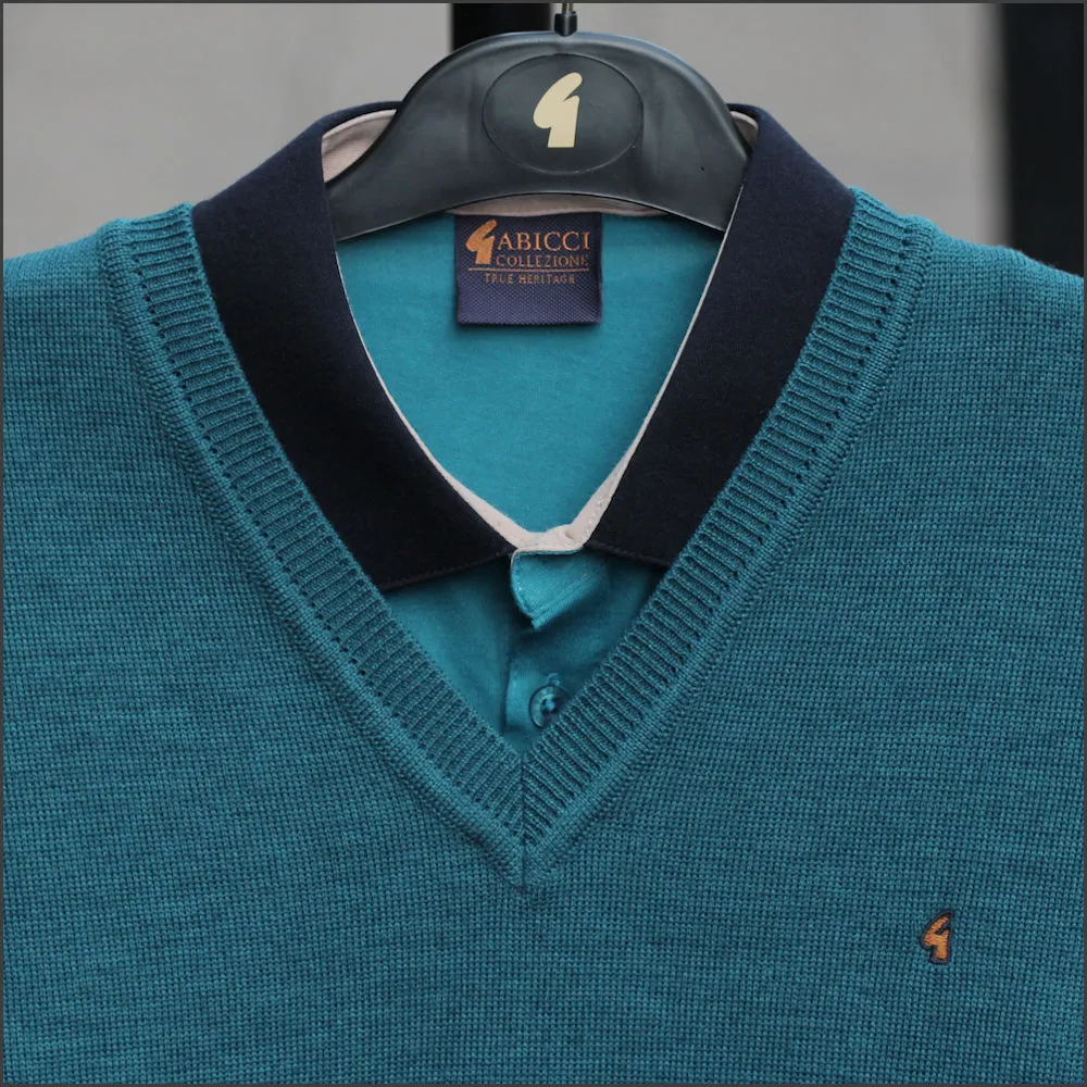 Gabicci K01 Teal V Neck--