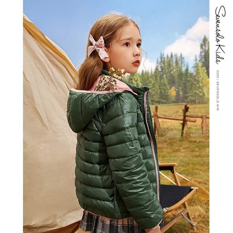 Girl's down Coat Autumn and Winter Clothing Kids' Overcoat Children GIRL'S down Coat