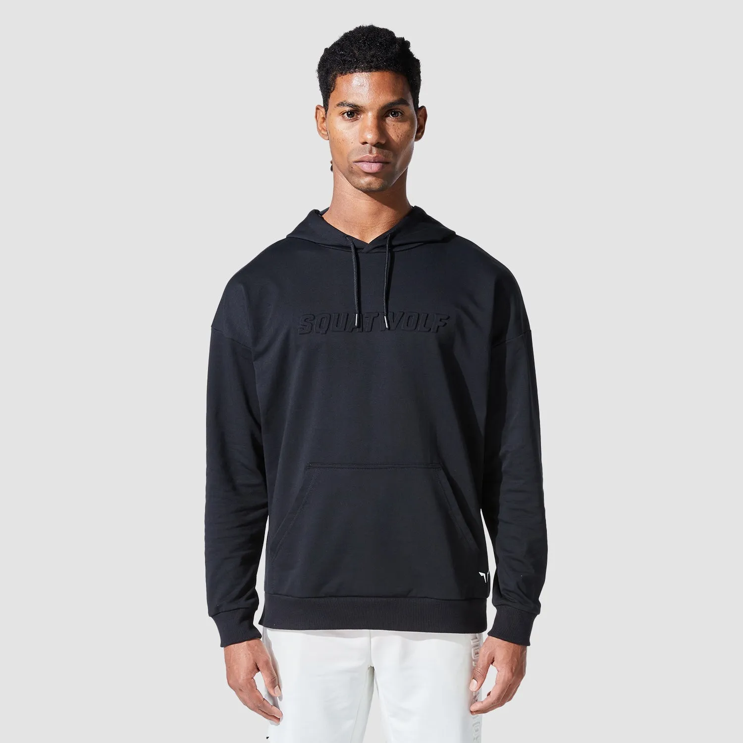 Graphic Wordmark Hoodie - Black