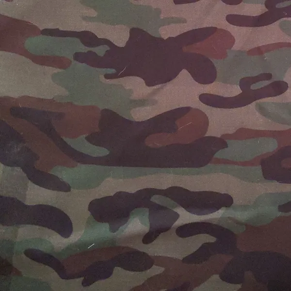 Green Multi Camo Cotton Batiste Fabric