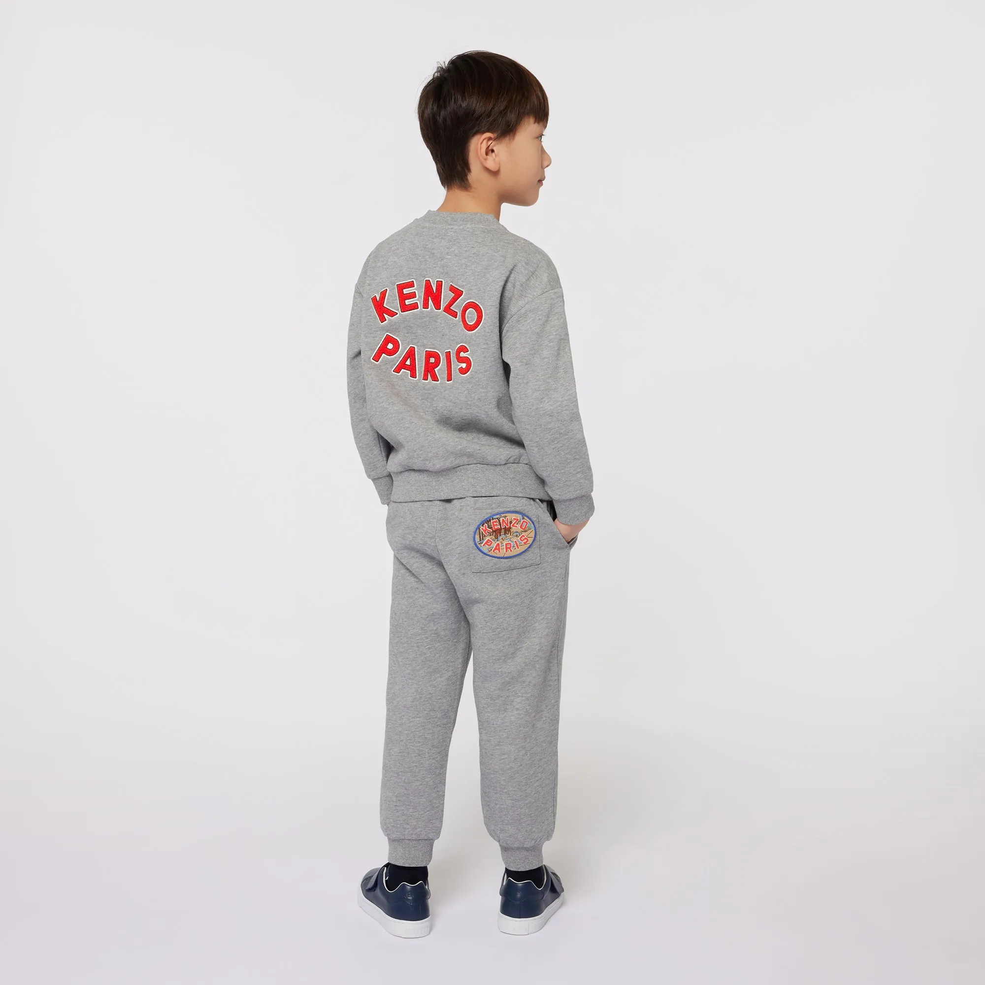 Grey Marl Patch Sweatshirt