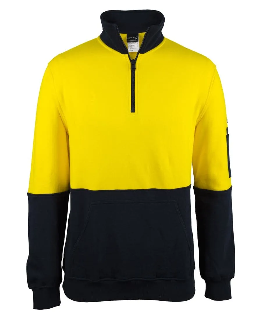 JB'S Hi-Vis 310 Cotton 1/2 Zip Fleece 6HVFM