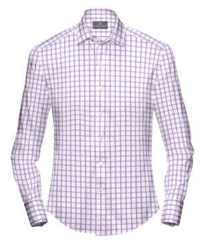 Lilac Check Dress Shirt