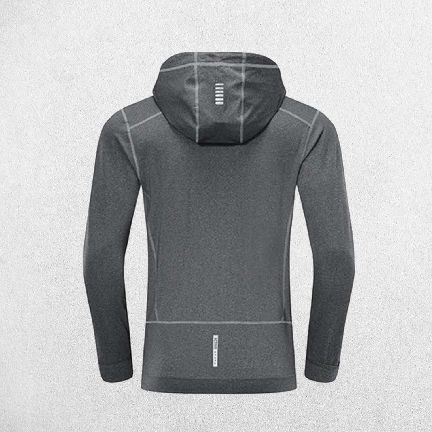 Men's Elastic Hooded Performance Hoodie Designed for Gym and Running