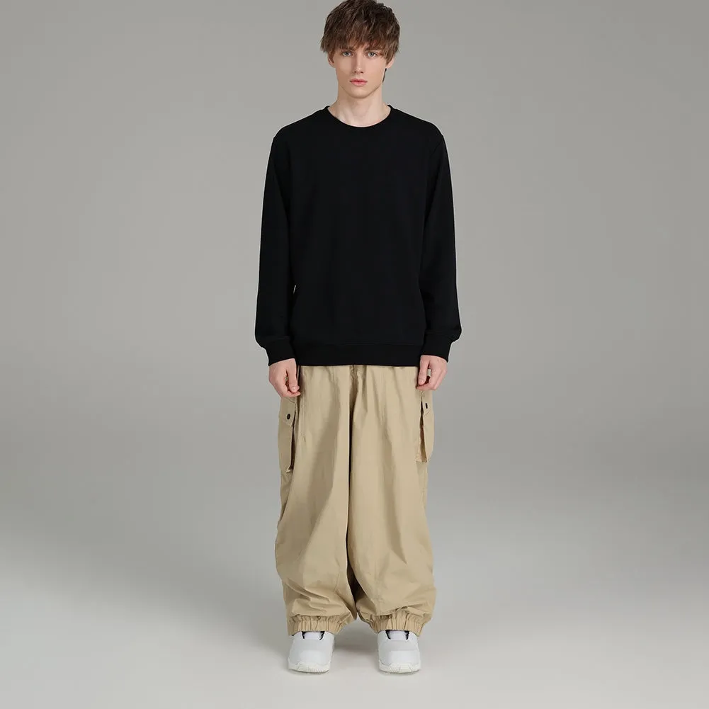 Men's Snowboard Baggy Pants Oversized Soft Shell Trousers