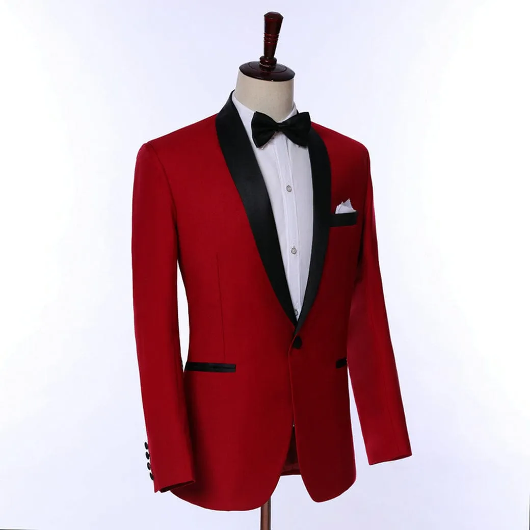 Mens Tuxedo Suits 2 Piece Formal Tuxedo Suit Set Shawl Lapel