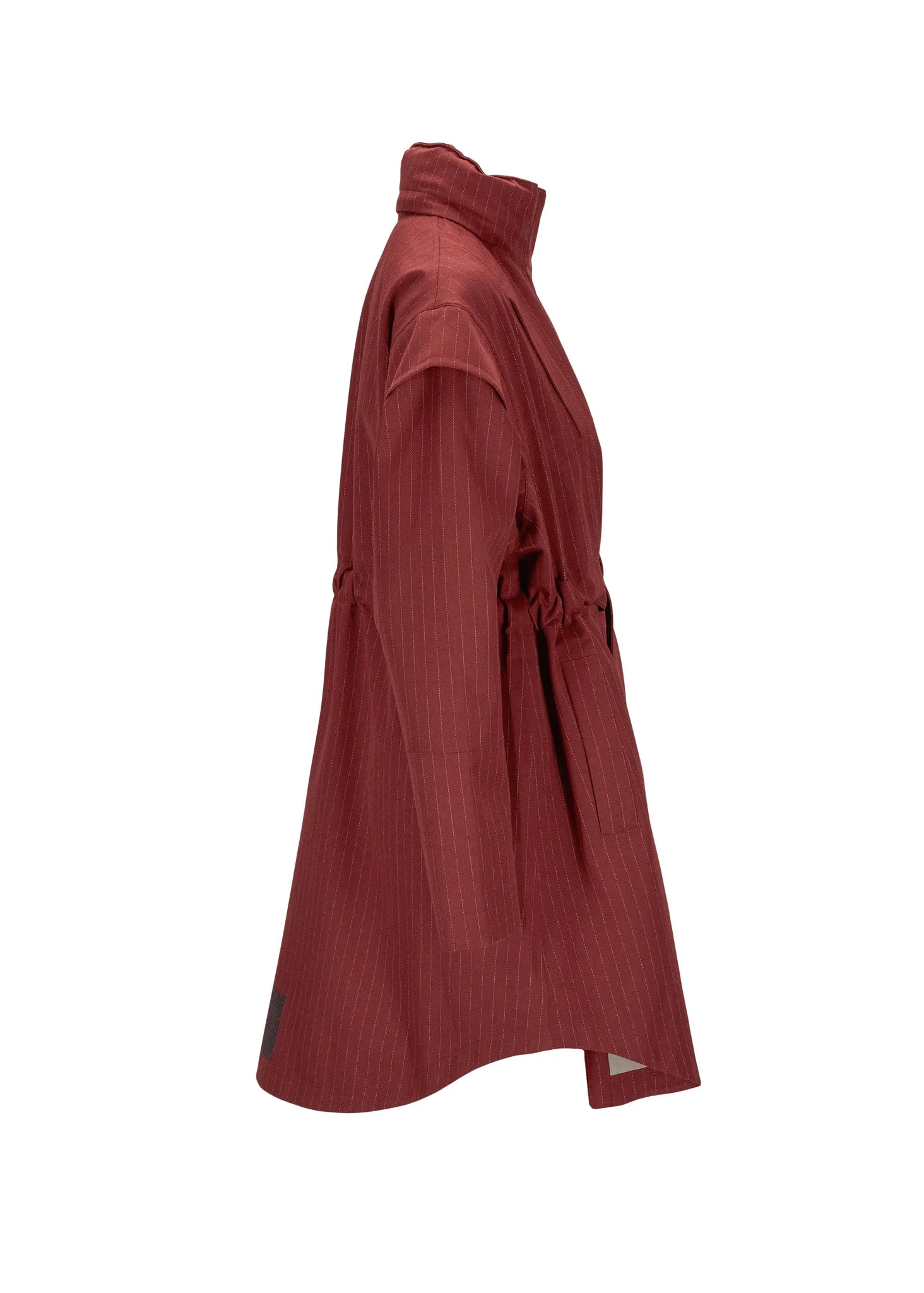 Monsun Coat - Russet Pinstripe