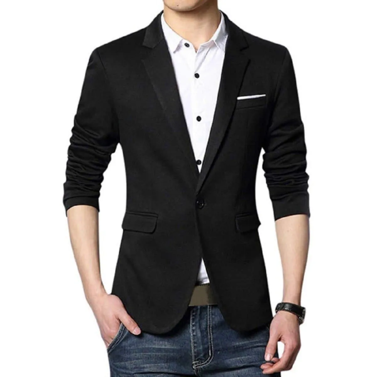 One Button Single Cut Formal Blazer