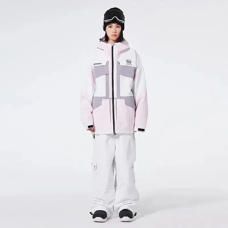 Outdoor Adventure Snow Jacket & Pants Set Luxury Sportswear