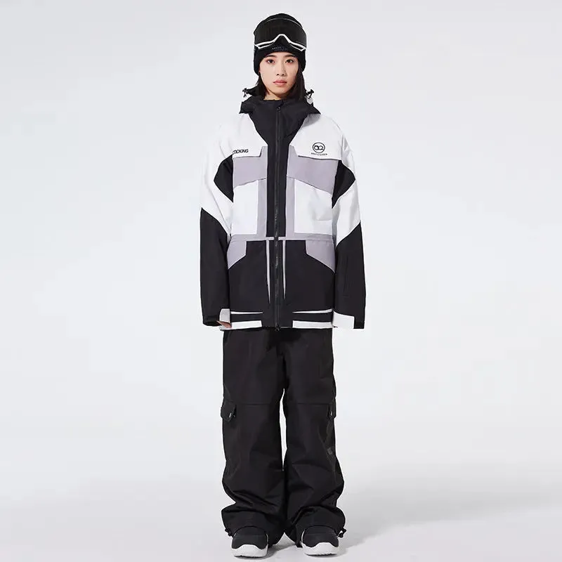 Outdoor Adventure Snow Jacket & Pants Set Luxury Sportswear