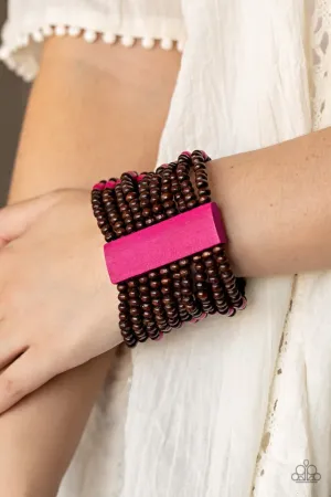 Paparazzi Bracelet ~ Tropical Trendsetter - Pink