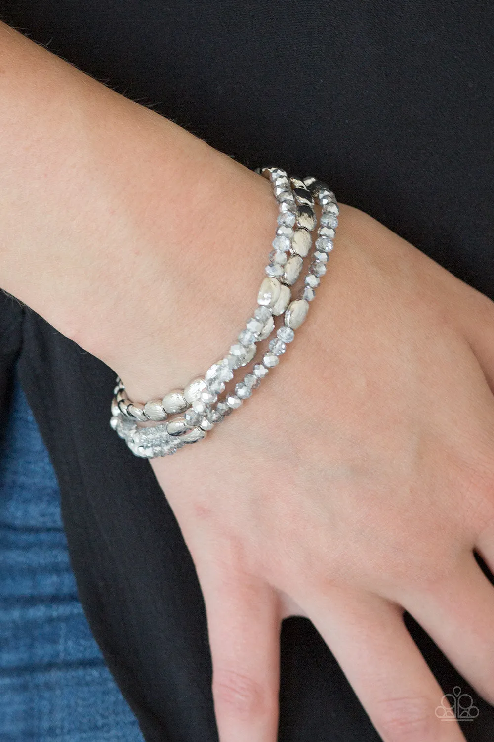 Paparazzi Hello Beautiful - Silver Bracelet