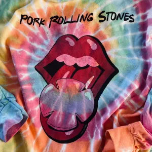 Pork Rolling Stones tie dye long sleeve shirt