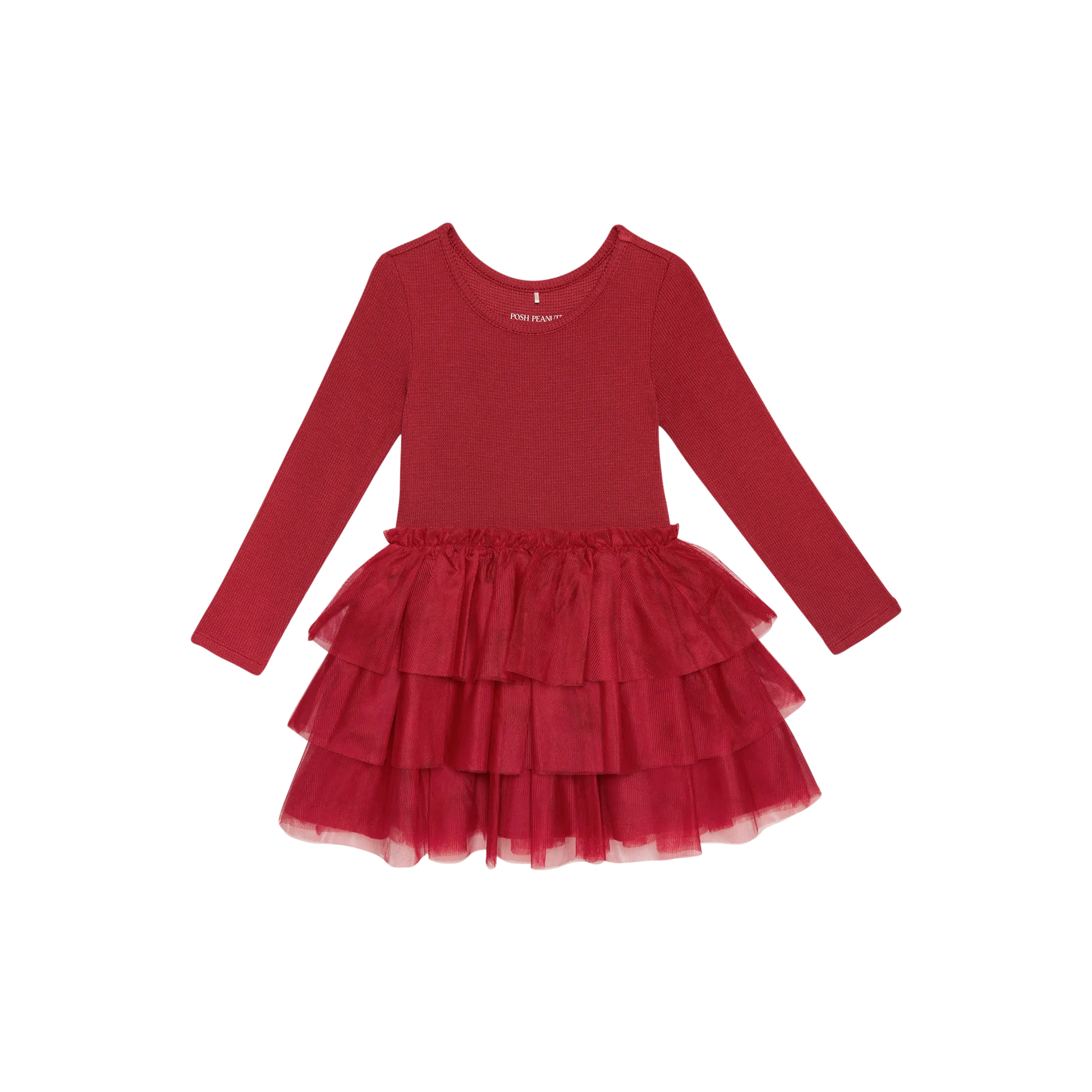 Posh Peanut Tulle Tiered Dress | Crimson Waffle