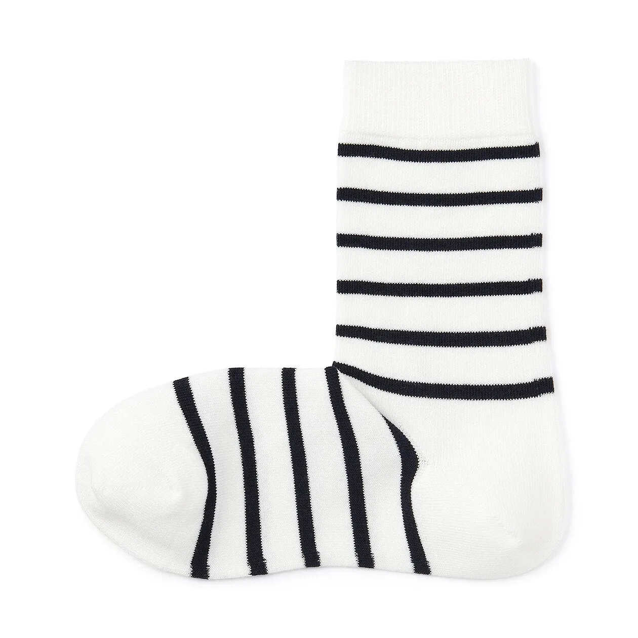 Right Angle 3 layer Loose Top Stripe Socks