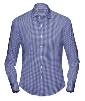 Royal Blue Mini Gingham Shirt