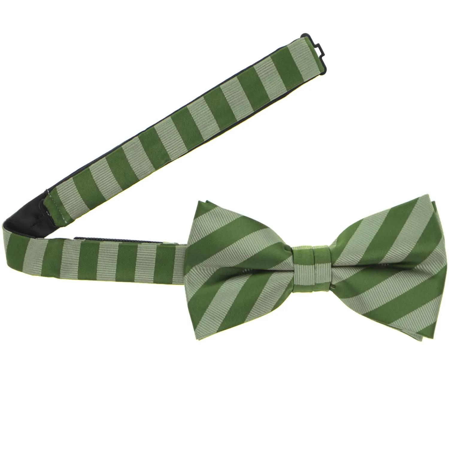 Sage Formal Striped Bow Tie