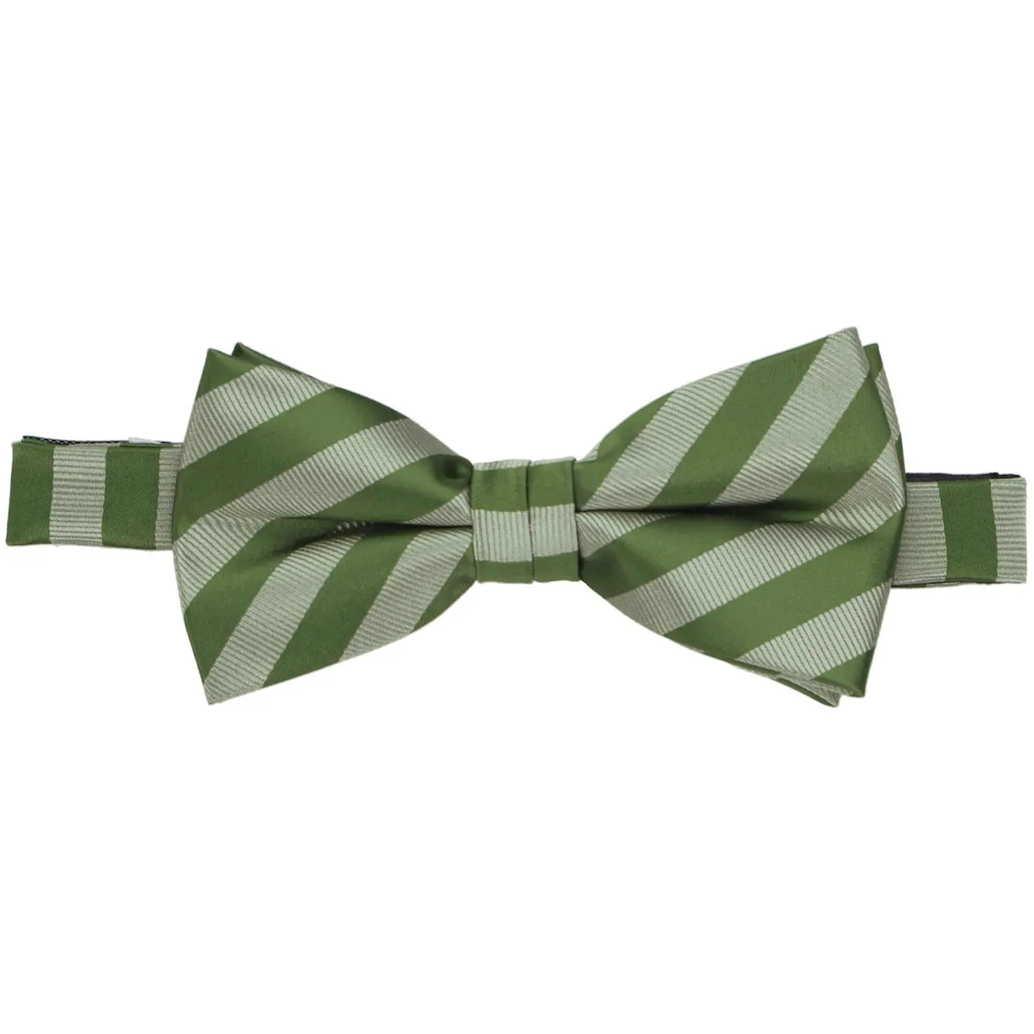 Sage Formal Striped Bow Tie