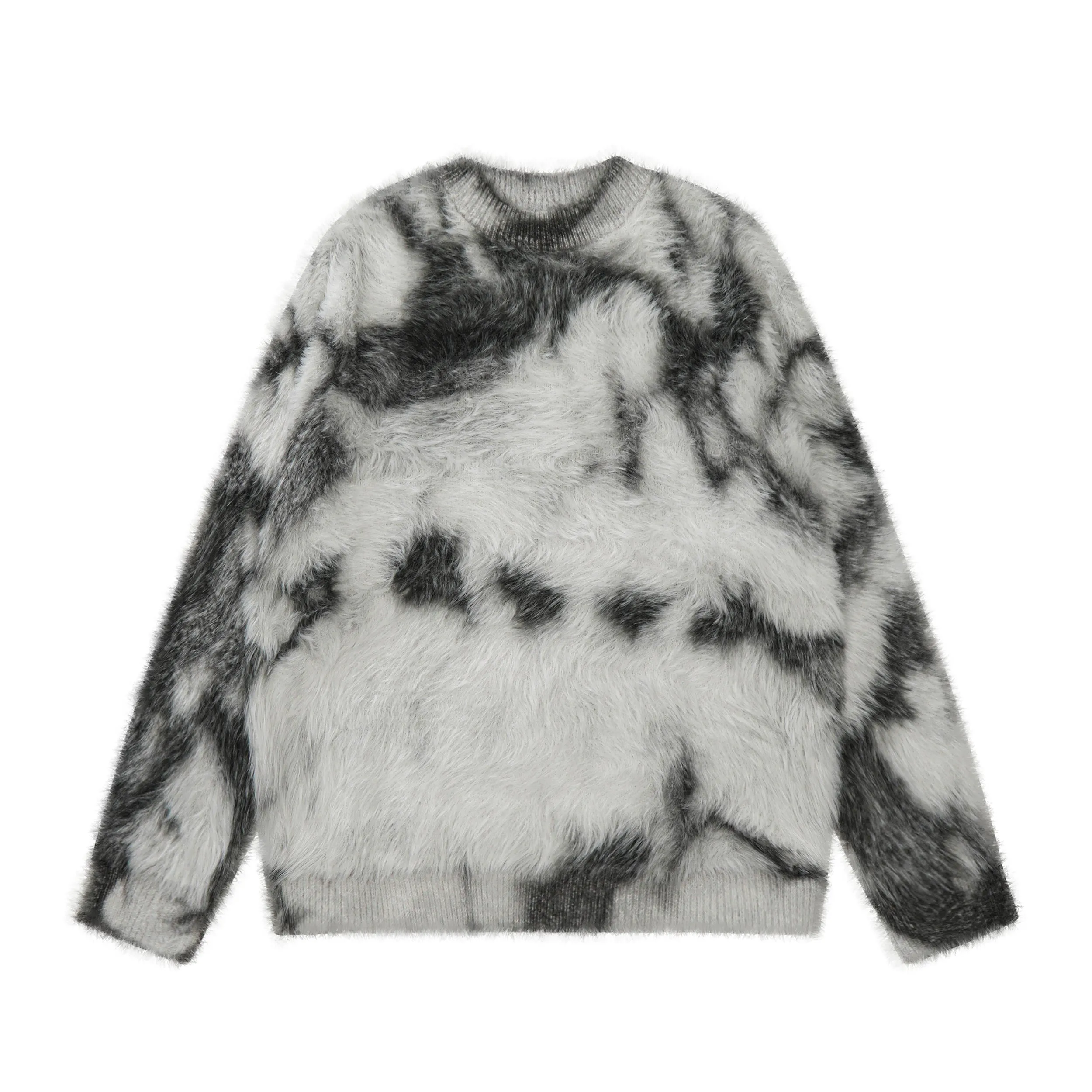 Serene Swirl Furry Sweater