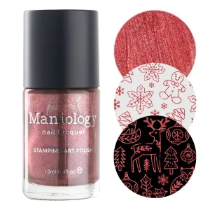 Sleigh Day: Rudolph (B496) - Red Metallic Stamping Polish