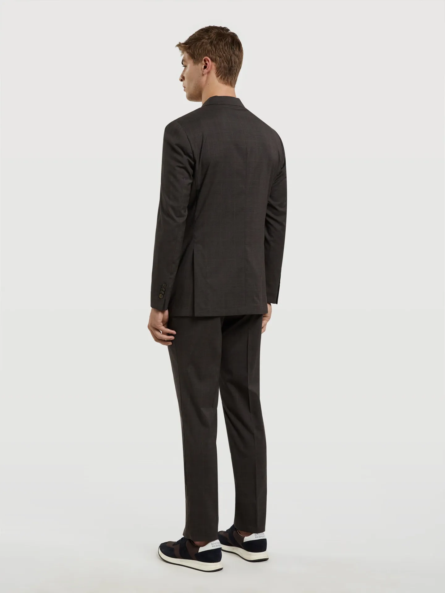 Slim Fit K-Globetrotter Prince of wales Suit