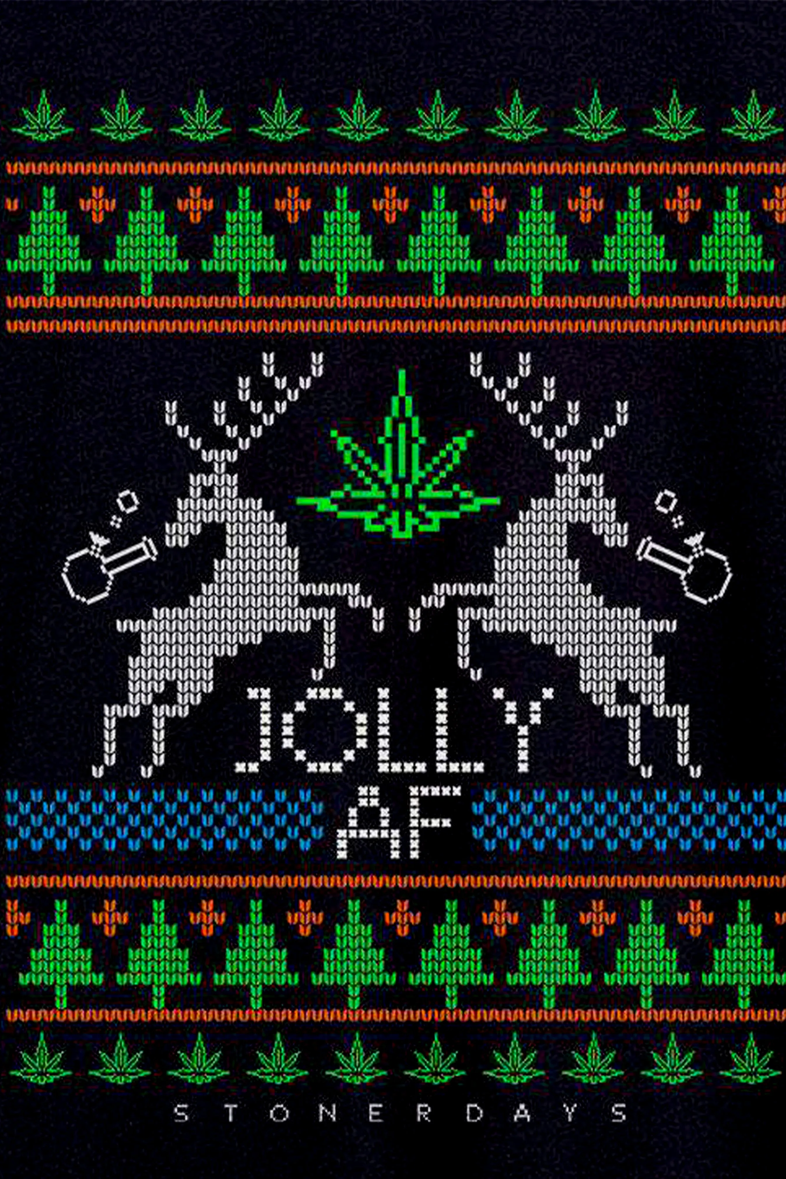 StonerDays Jolly AF Ugly Hoodie