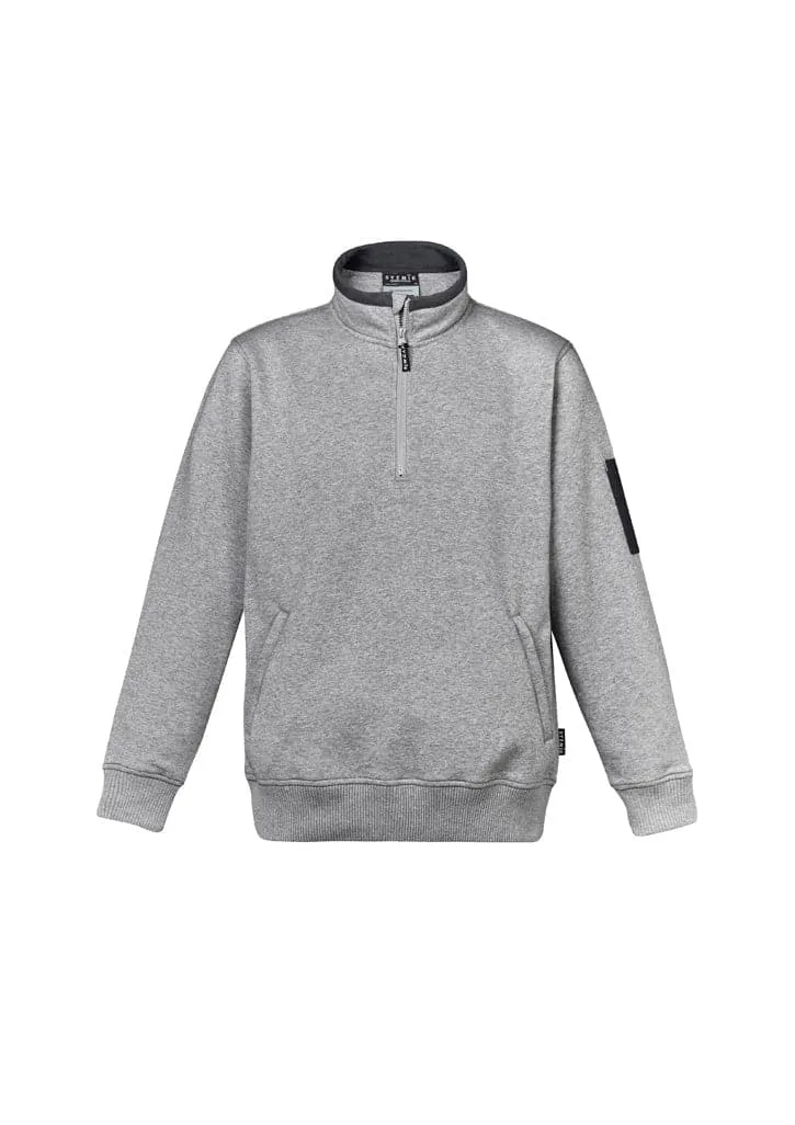 SYZMIK Men's 1/4 zip brushed fleece ZT366