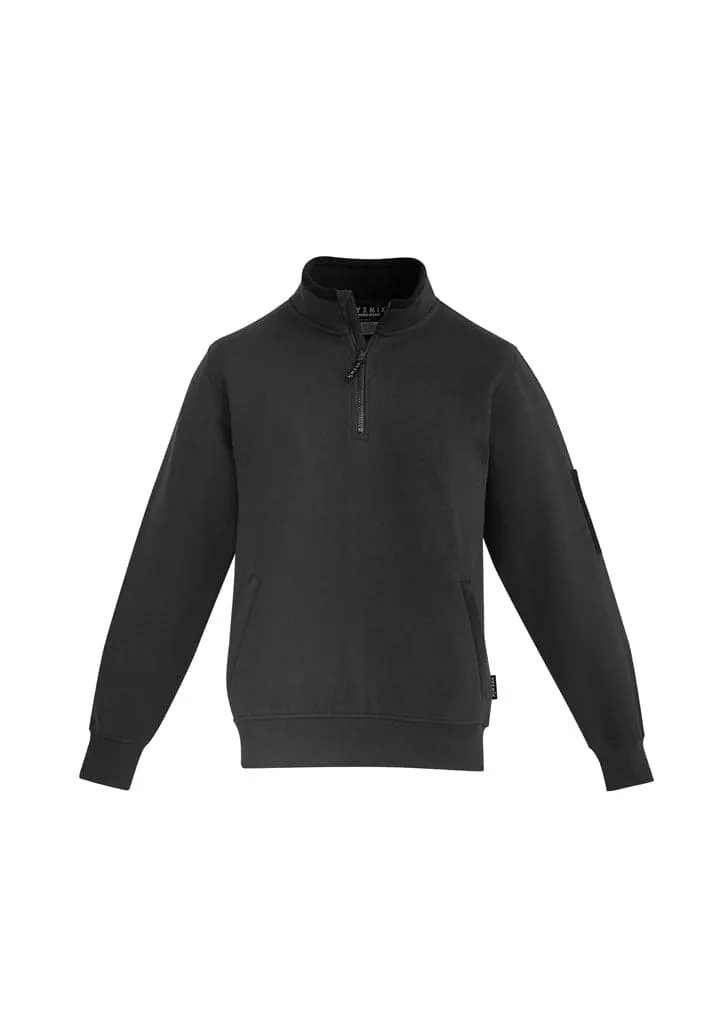 SYZMIK Men's 1/4 zip brushed fleece ZT366