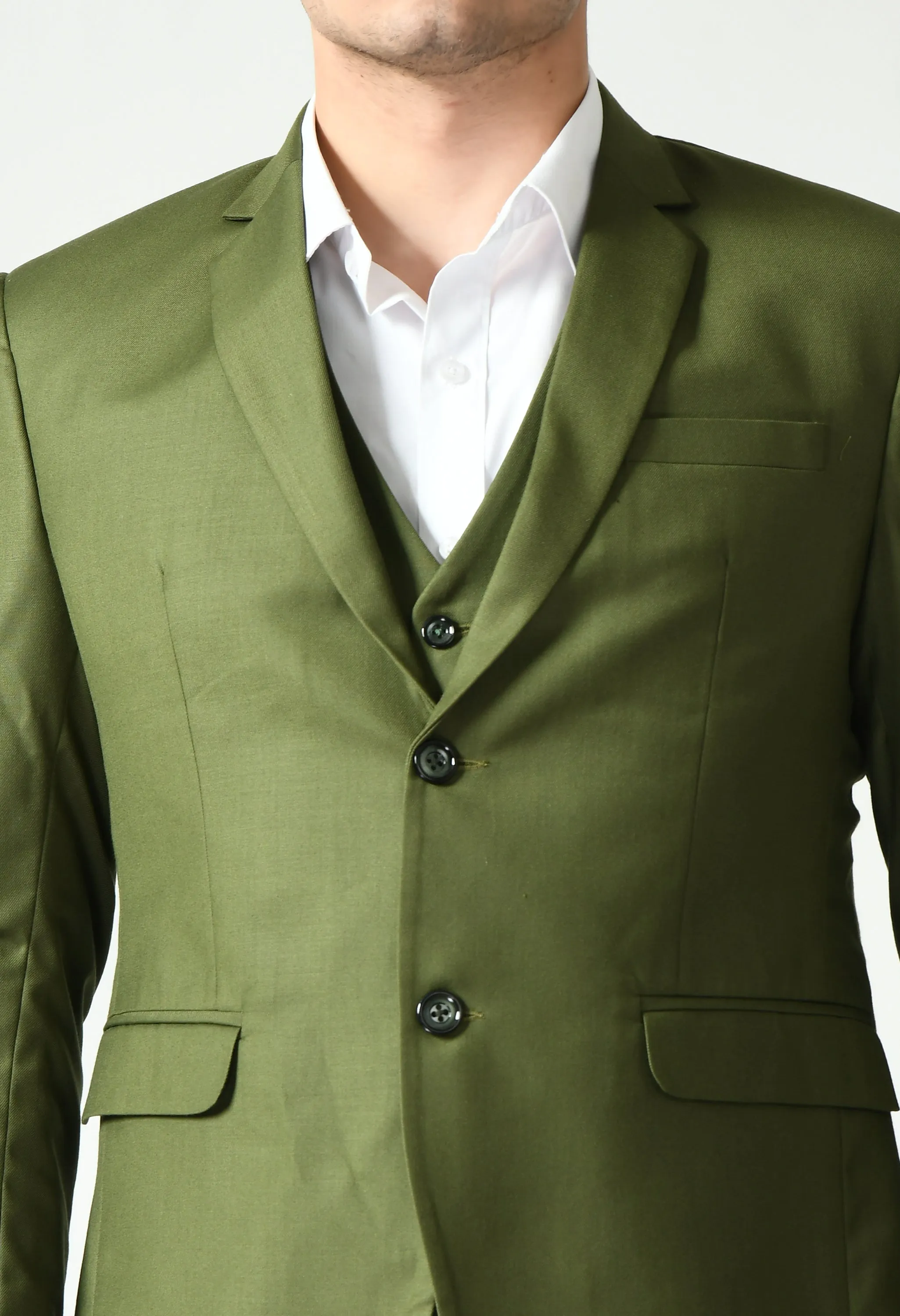 Tailored Green Slim Fit Suit Set