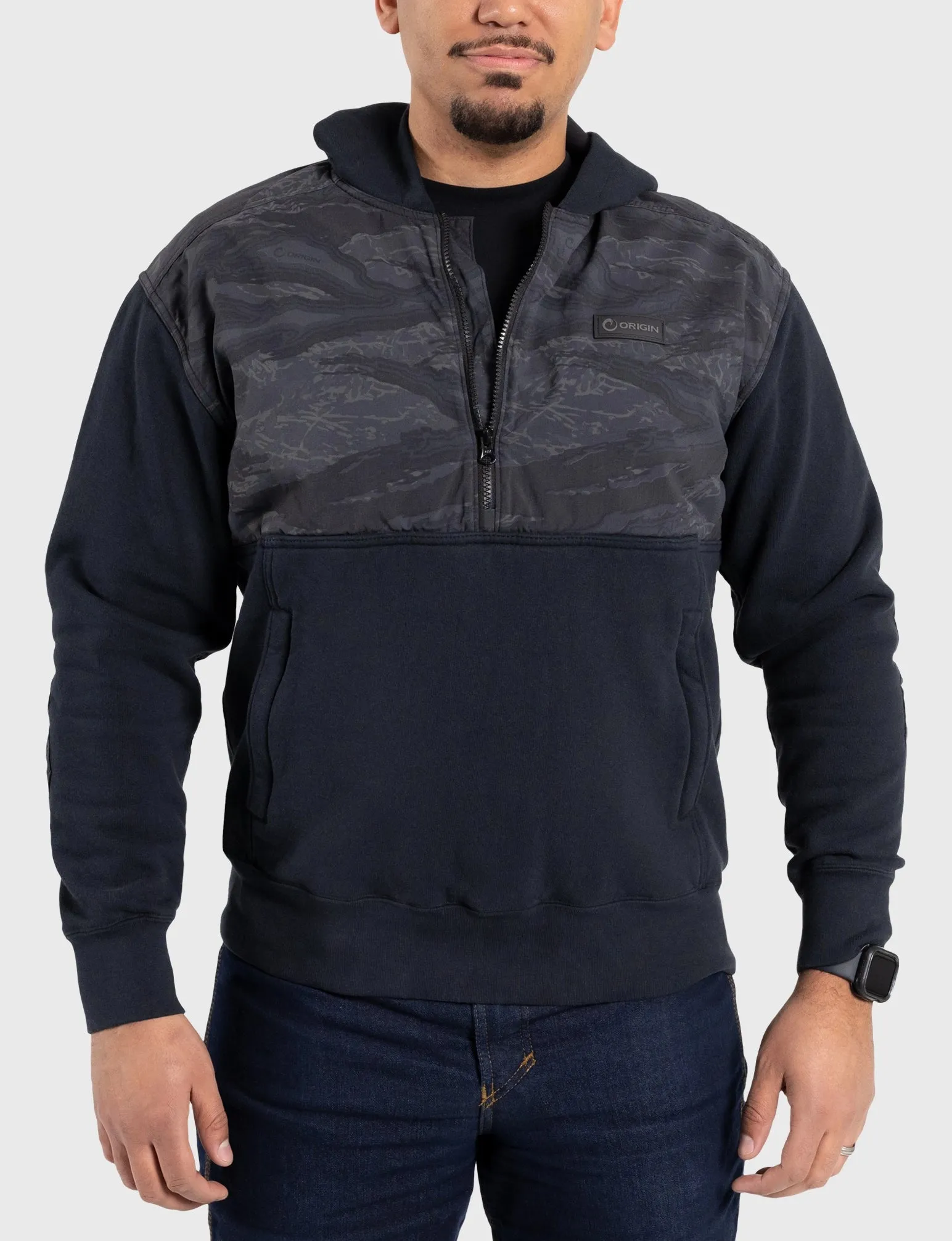 THE HEAVY HALF ZIP HOODIE